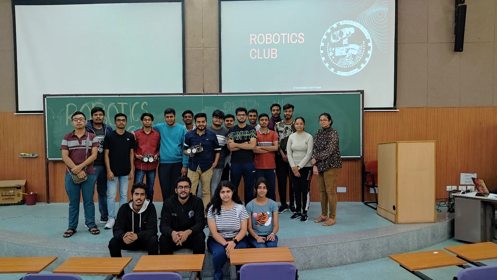 Robotics Club IIT Ropar members after a training session
